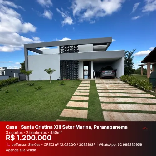 Casa à Venda - Riviera de Santa Cristina XIII | Setor Marina | Paranapanema - SP