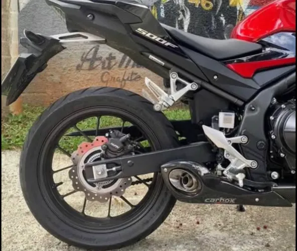 Escapamento carbon full 500F Vendo ou troco