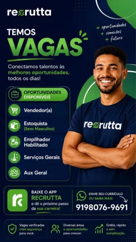 TEMOS VAGAS