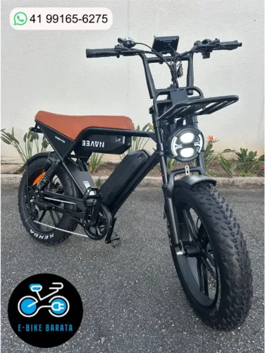 Bike Elétrica V8 Pró - 2 Baterias - Autonomia 120km - 1000w - Pronta Entrega! (Curitiba)