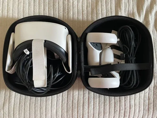 Kit Oculus Quest 2 256GB Original + Maleta + 2 Cabos Extensores + 2 Controles
