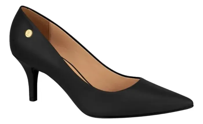 Scarpin Vizzano Feminino Salto Fino Bico Fino Confortável