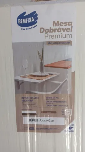 Mesa dobrável Branca Nova