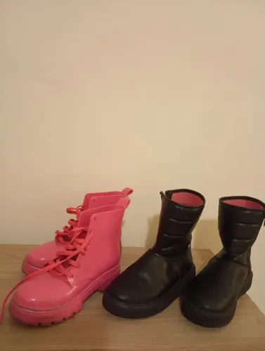 Kit 2 botas coturno infantil menina