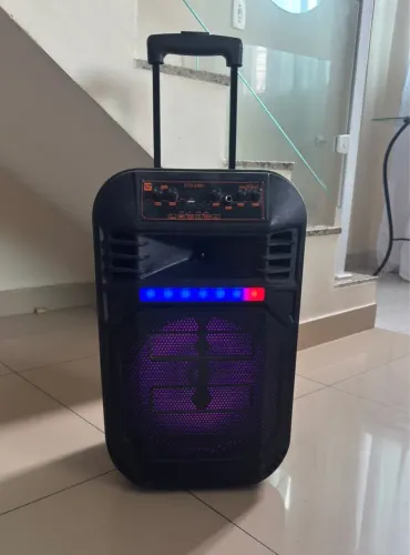 Caixa de som bluetooth com microfone