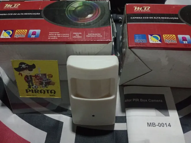 Câmera de Vigilância Camuflada Sensor AHD 720P 3.7mm Pin Hole MB-0014