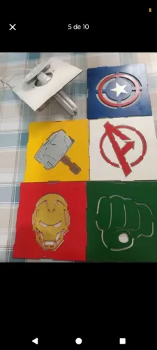 Abajur heróis 
