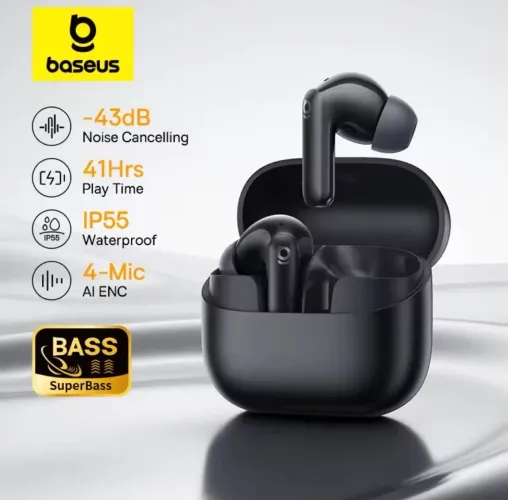 Fone de Ouvido Bluetooth com Cancelamento de Ruído