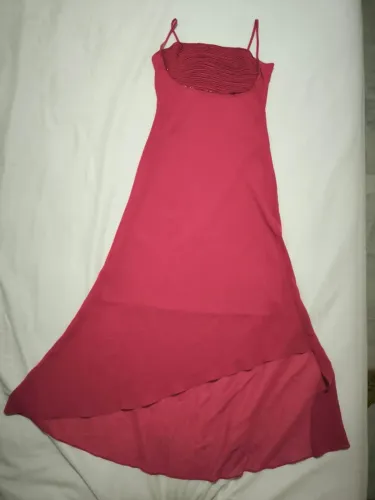 Vestido de festa longo rosa