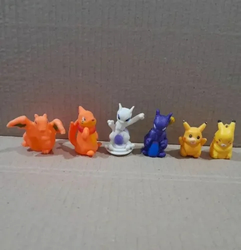 Lote 6 miniaturas Pokémon