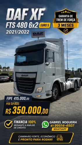 DAF XF FTS 480 6X2 EURO 5 