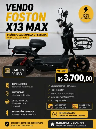 SCOOTER ELÉTRICA FOSTON X13 MAX
