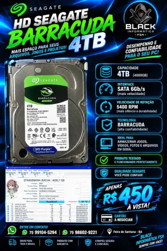HD 4TB Seagate 3.5