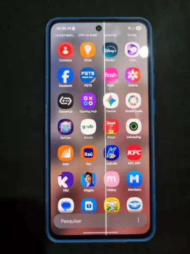 Samsung S21 FE ? Funcionando Tudo / Listra Verde Sem Atrapalhar Uso.