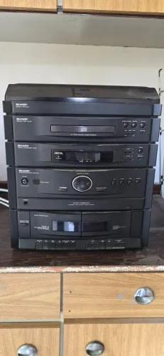 Aparelho De Som Sharp Cms-r260cd Com Toca Discos Tudo Funcionando