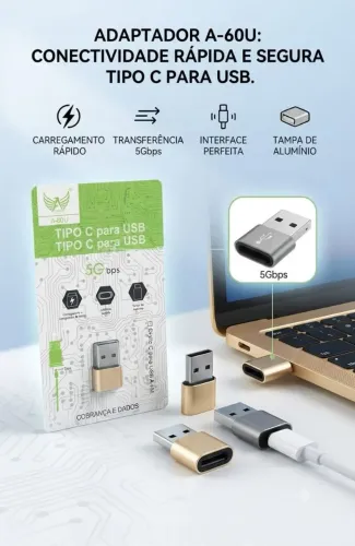 "Leve, resistente e essencial: o adaptador de alumínio que não te deixa na mão."