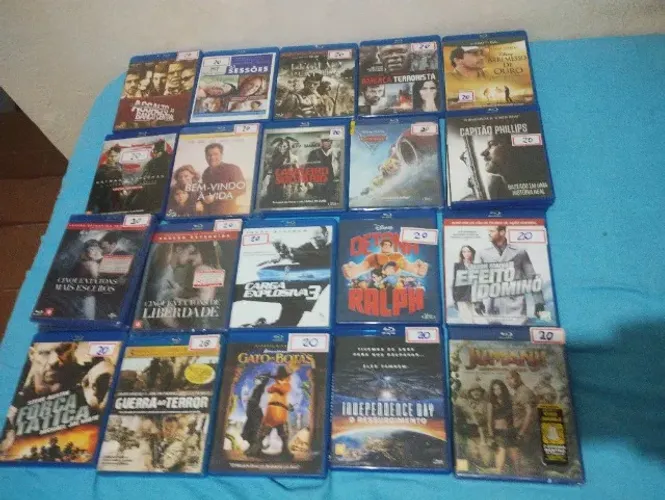 Filmes Blu ray 20 reais mínimo compra 3 filme lista abaixo
