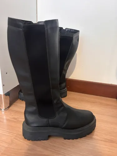 Bota cano longo elastica