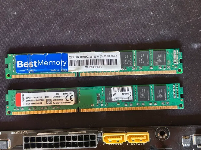 Memória ram 12GB (4+8) DDR3