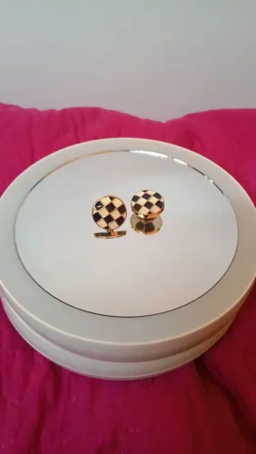 Pins de Botão Xadrez para Crocs