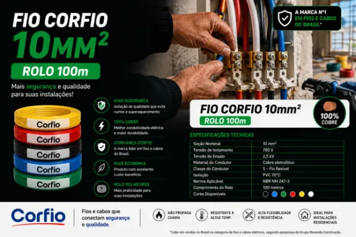 FIO CORFIO 10MM (ROLO 100M)