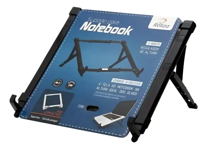 Suporte Ergonômico para Notebook Reliza Preto