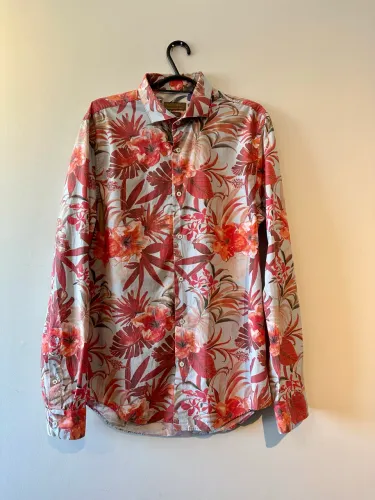 camisa estampada floral zara man