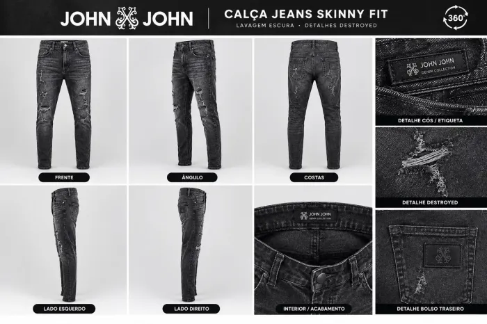 CALÇA JEANS JOHN JOHN DESTROED - ORIGINAL