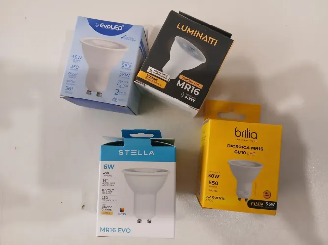 Lâmpadas Dicroica e Mini Dicroica