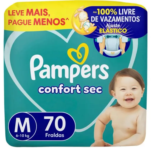 Fraldas Pampers M