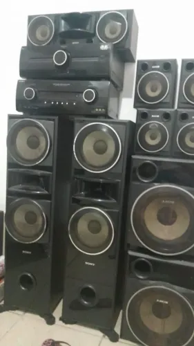 todas as caixas do muteki sony do amplificador ta-kmsw500 e do receiver str-km7600