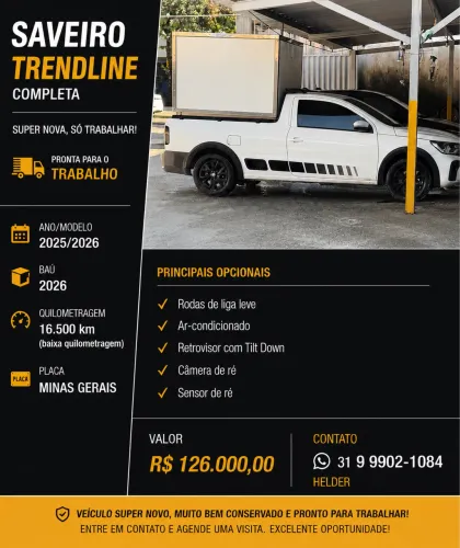 Volkswagen Saveiro Trendline 1.6 Total Flex 16V 2026