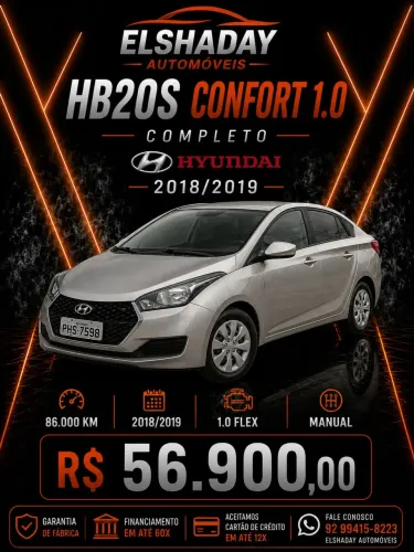 Hyundai HB20S C.plus/c.style1.0 Flex 12V Mec. 4P 2019