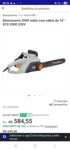 MotoSerra Eletrica