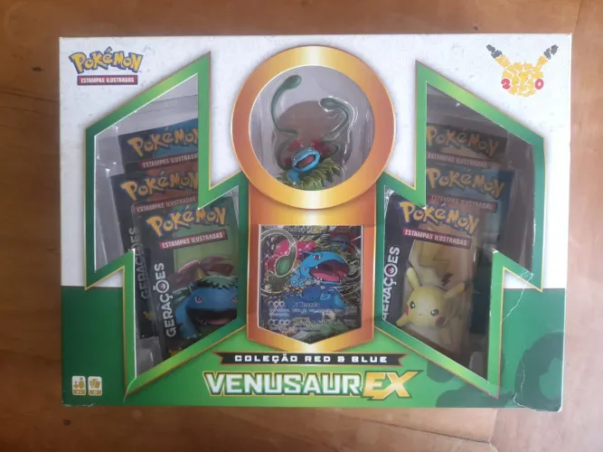 Box Pokémon Gerações Coleção Red & Blue Venasaur Ex