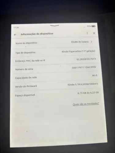Kindle Paperwhite 11ª Geração, 8GB, Wifi