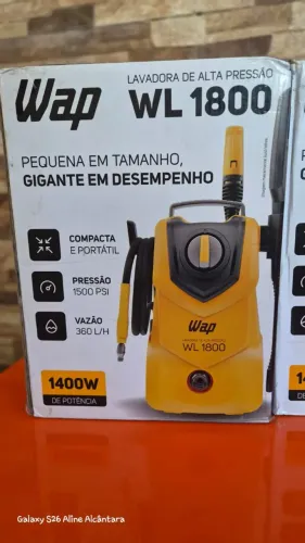 Lavadora de Alta Pressão Compacta WAP WL 1800 1400W 1500PSI, Nova