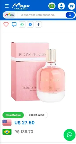 Perfume Flower Kiss Original Born In France
