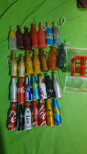 Lote garrafinhas Coca-Cola pequenas antigas
