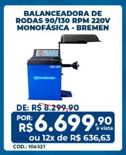 BALANCEADORADE RODAS 90/130 (PRONTA ENTREGA EM LOJA)