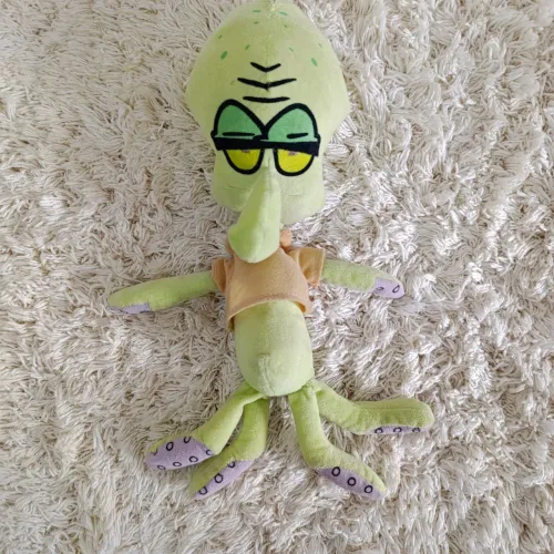 Pelúcia Lula Molusco Entediado Bob Esponja 37cm