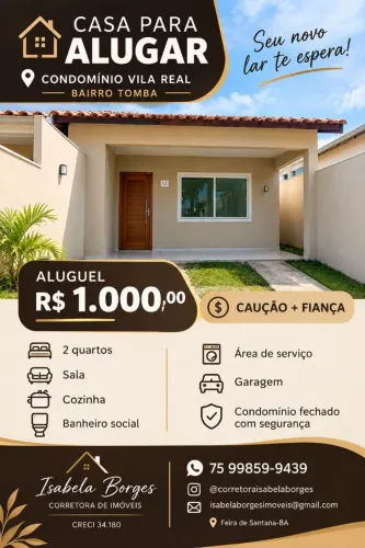 Casa Aluguel no Tomba - Condomínio Vila Real