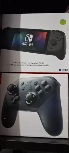 Controle Ergonômico Hori Nintendo Switch Split Pad Pro (Preto) Para Modo Portatil