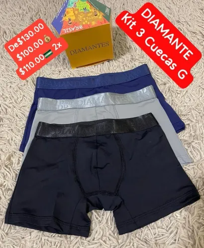 Cueca infantil diamante $100 EXCELÊNCIA $85.00P ao GG 