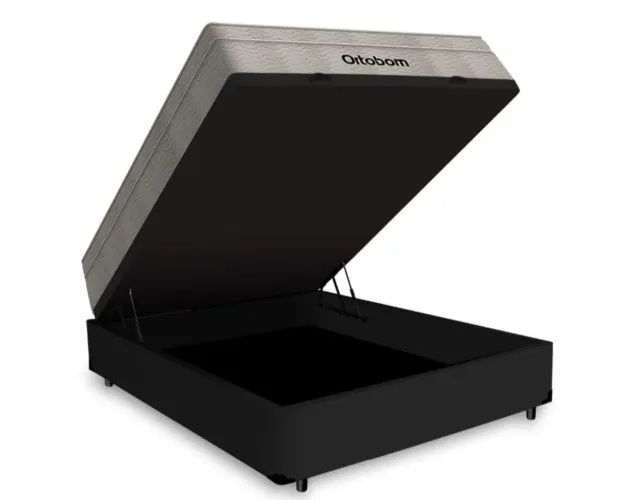 Cama box com colchão de molas ensacadas