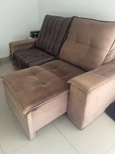 SOFÁ RETRÁTIL E RECLINÁVEL 2,10m - EXCELENTE ESTADO