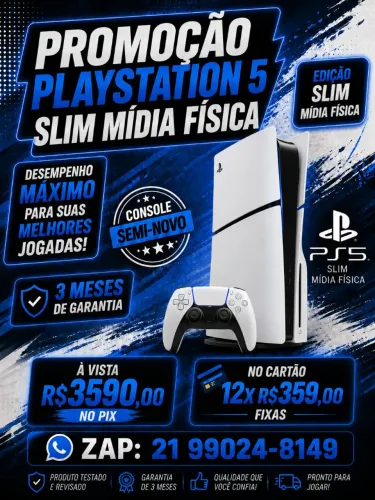 Playstation 5 Slim Midia Física - Loja Física