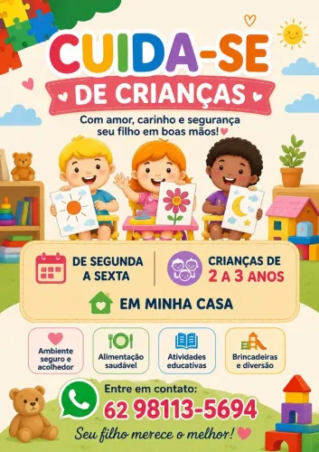 Cuida-se de criança é minha residência para mais informações entre em contato no PV