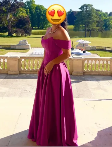 Vestido de Festa Longo Fúcsia
