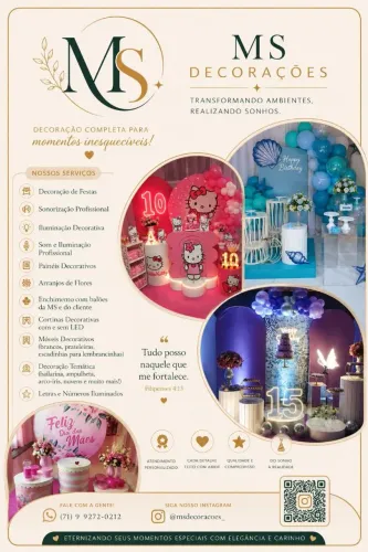 Decorações de festas e eventos ?